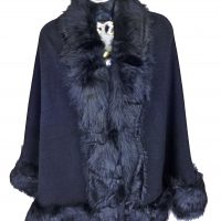 Black Faux Fur Wrap