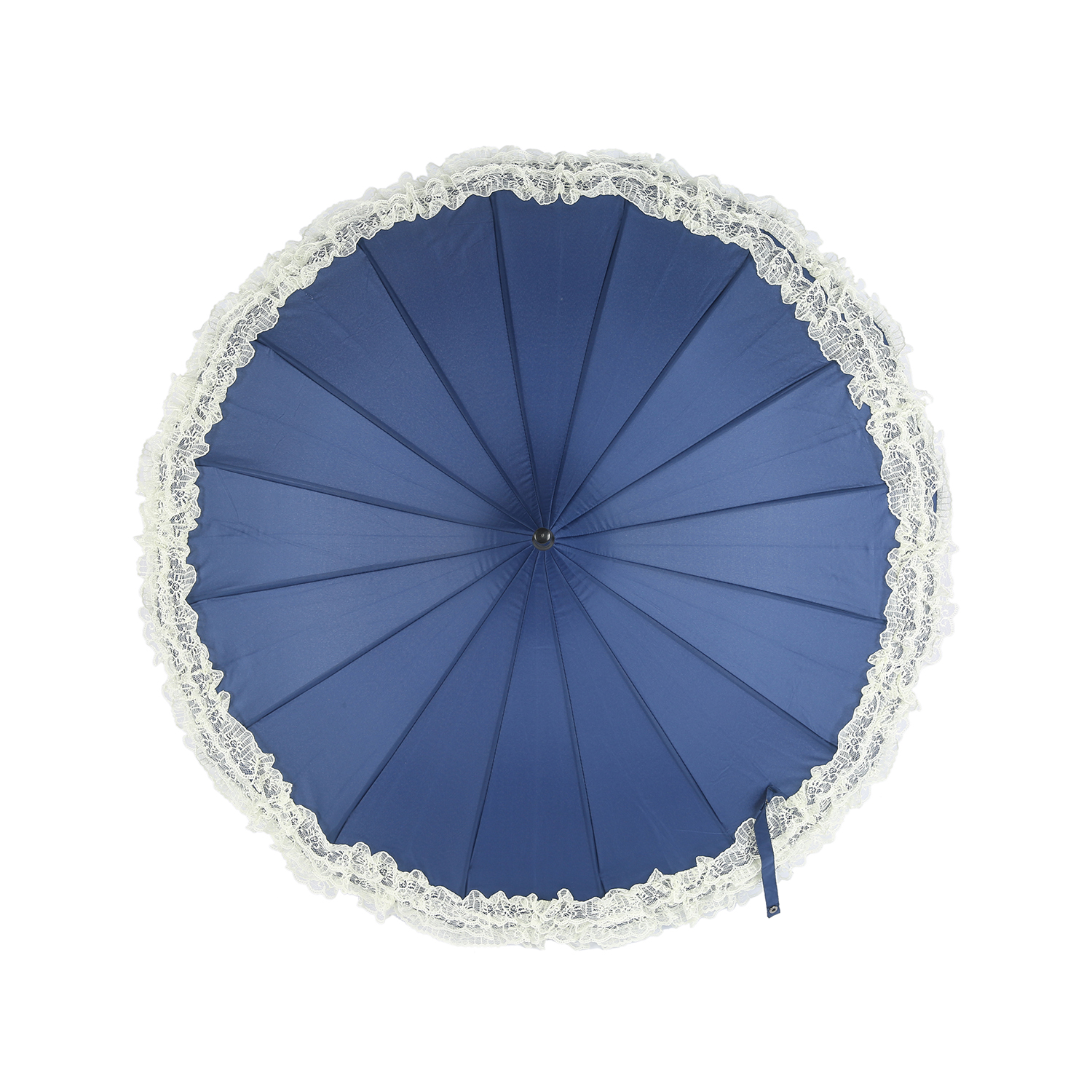 Navy Pagoda Frill Brolly - Image 4