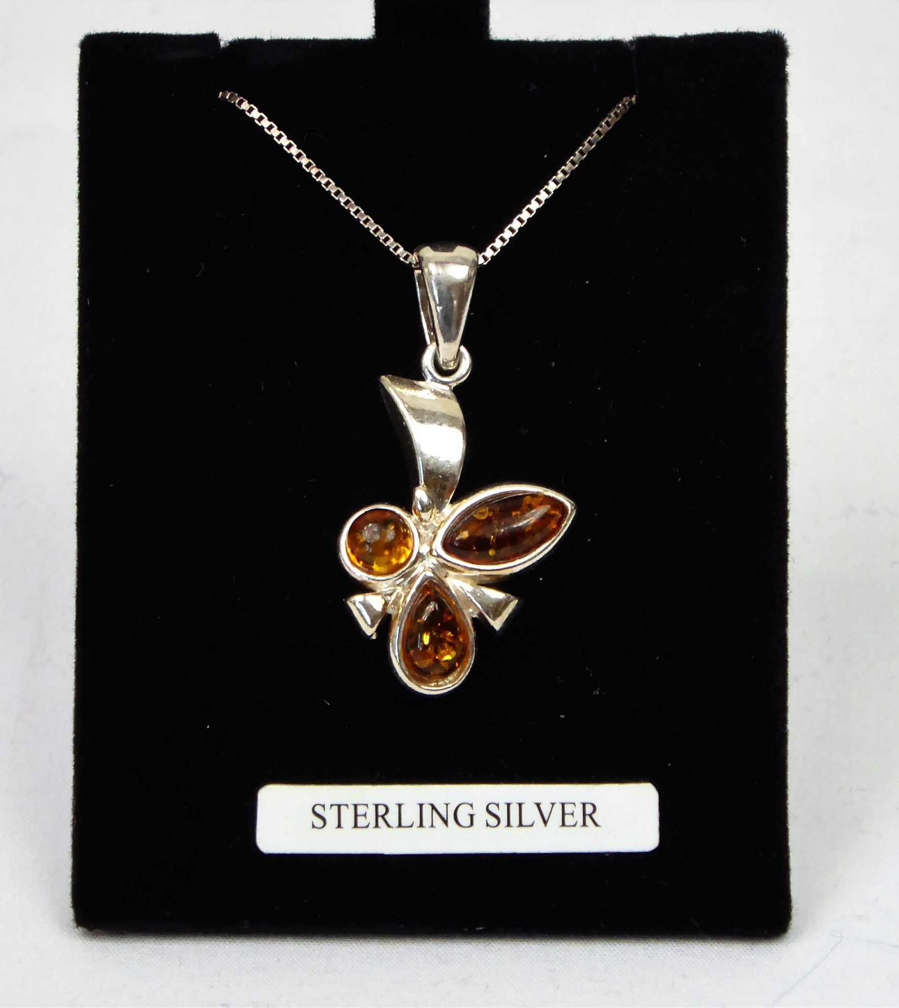 925 Silver Amber Necklace