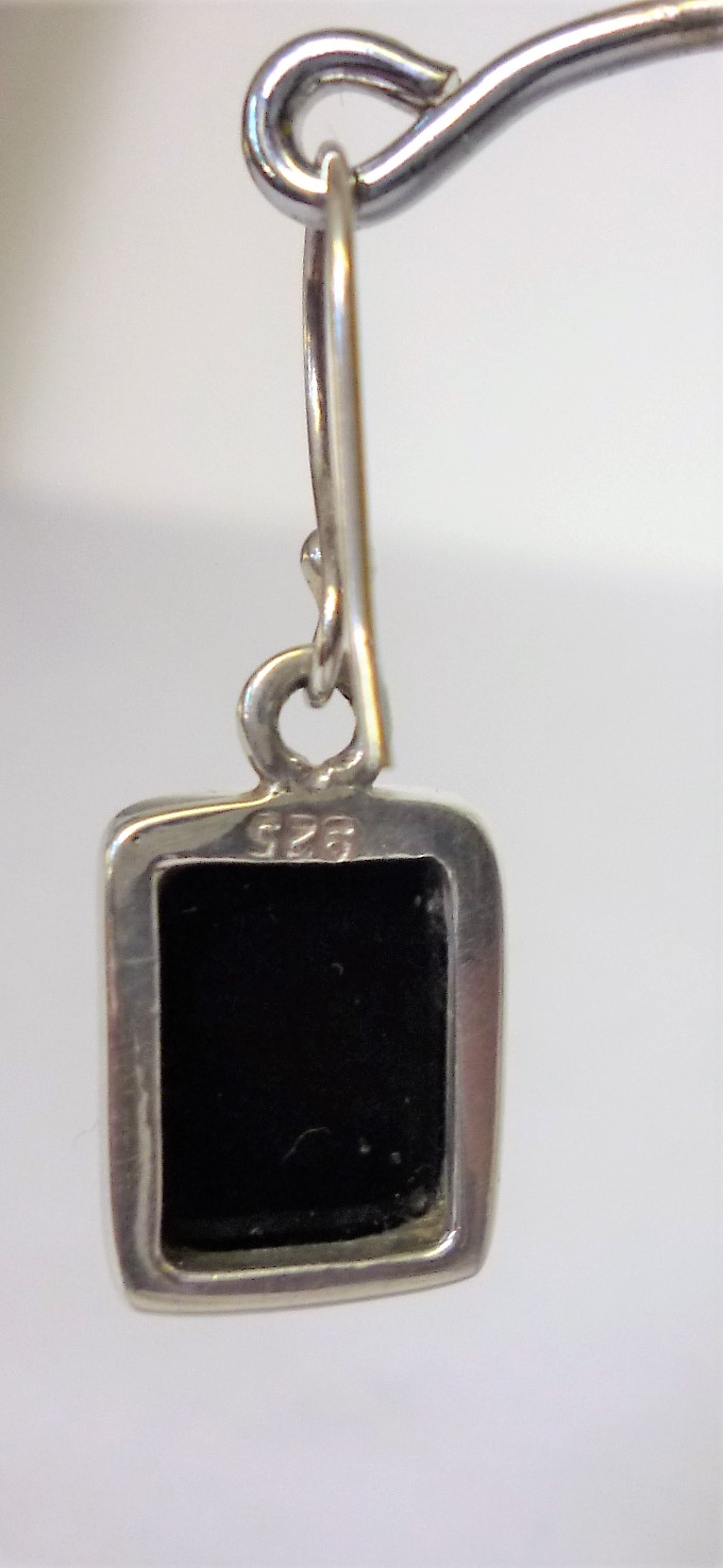 925 Black Onyx Earrings - Image 3