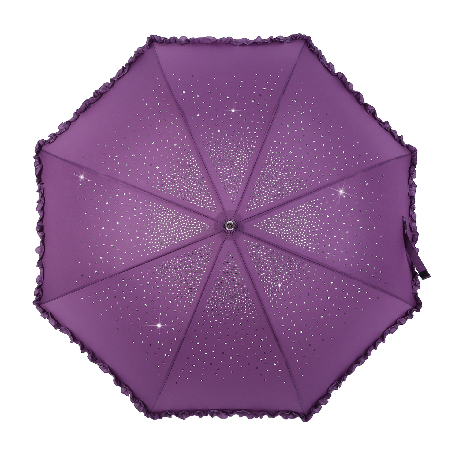 Purple Diamond Sparkle Brolly - Image 4
