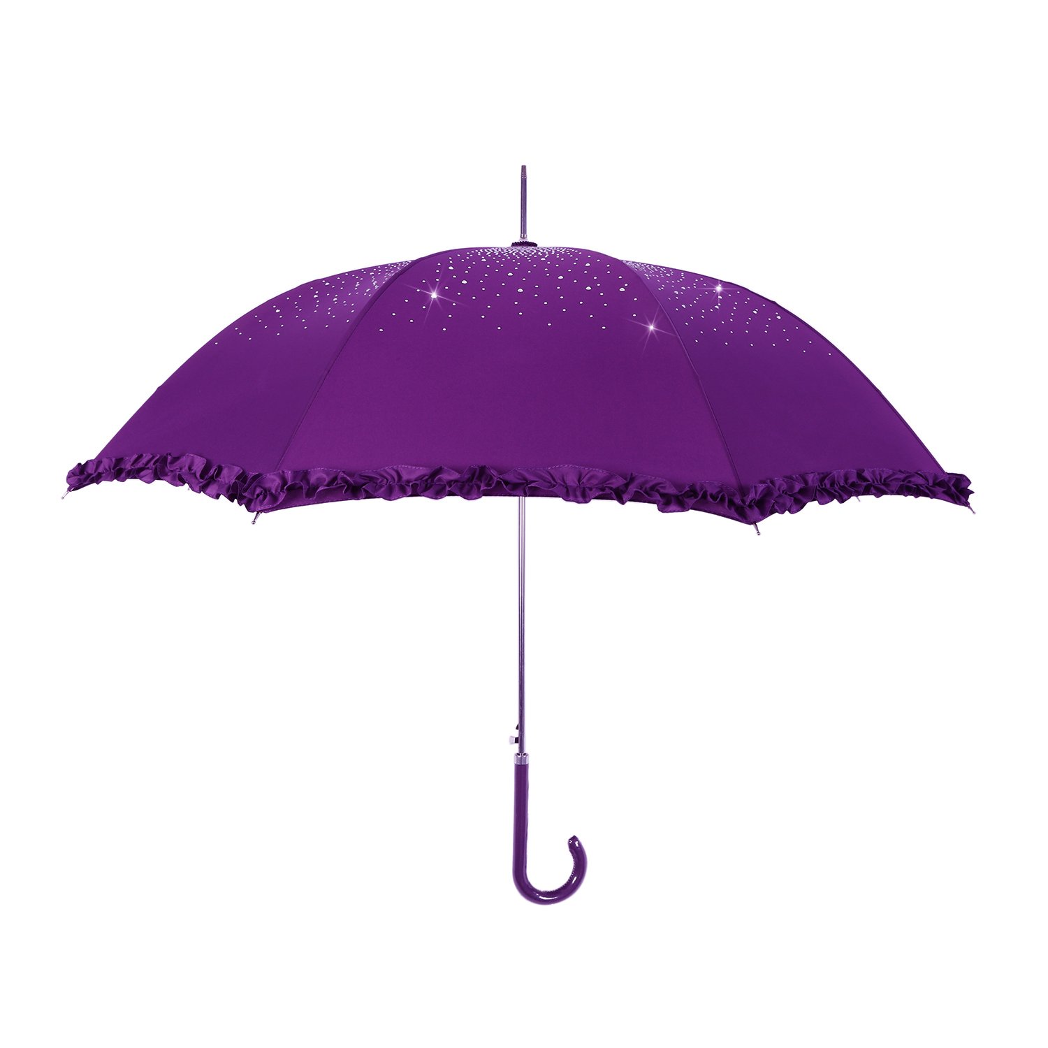Purple Diamond Sparkle Brolly - Image 2