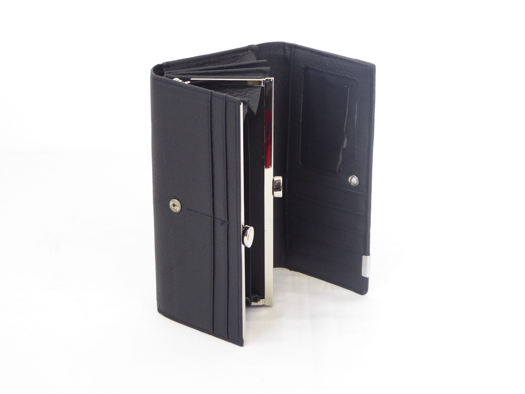 Black Genuine Leather Mosaic Purse - Image 3