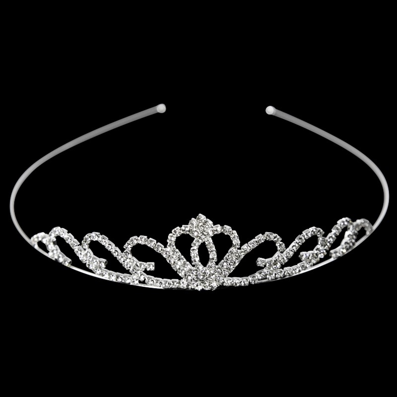 Silver Cear Diamante Tiara