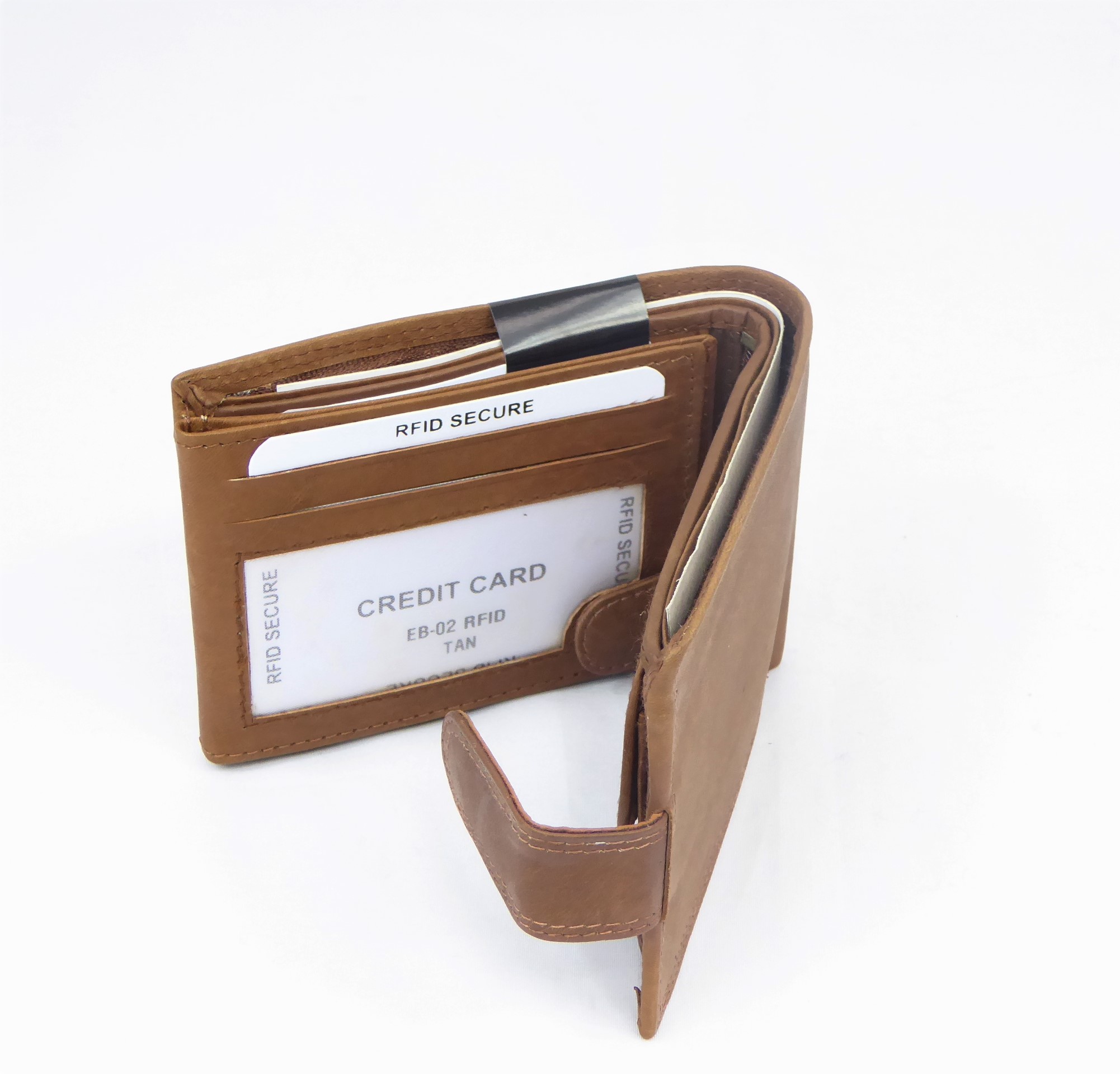 Medium Tan Leather RFID Gents Wallet - Image 2