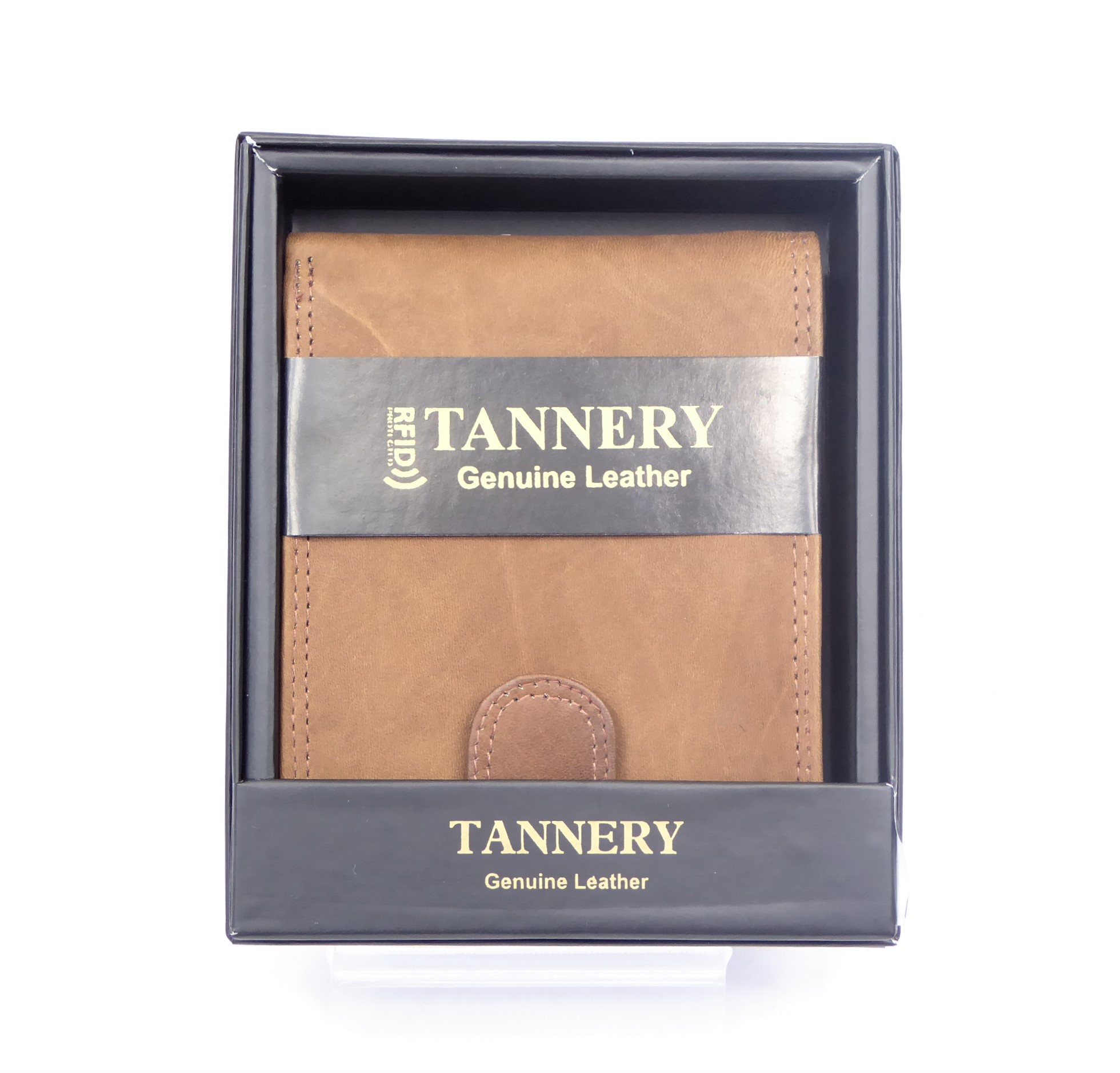 Medium Tan Leather RFID Walle