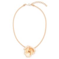 Rose Gold Flower Necklace