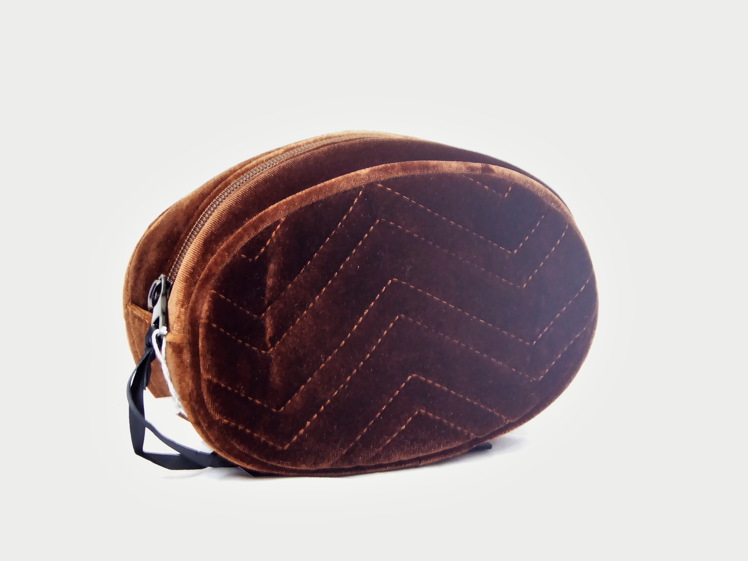 Brown Velvet Bum Bag - Image 5