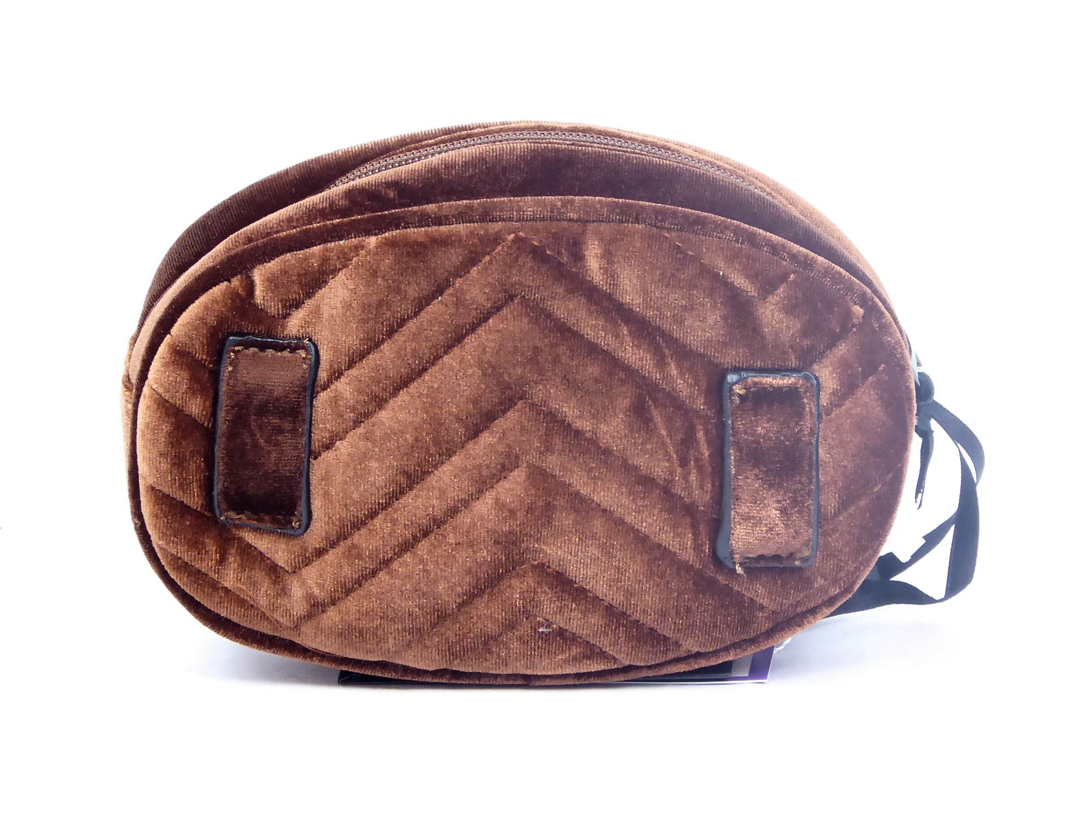 Brown Velvet Bum Bag - Image 2