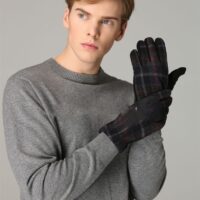 Black Douglas Tartan Gloves