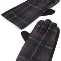 Black Douglas Tartan Gloves