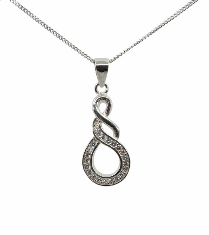 925 Silver Swirl Necklace