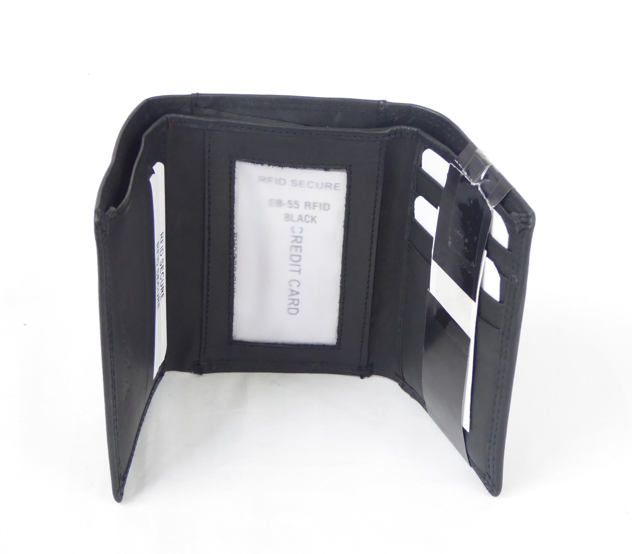 Black Leather RFID Wallet - Image 4