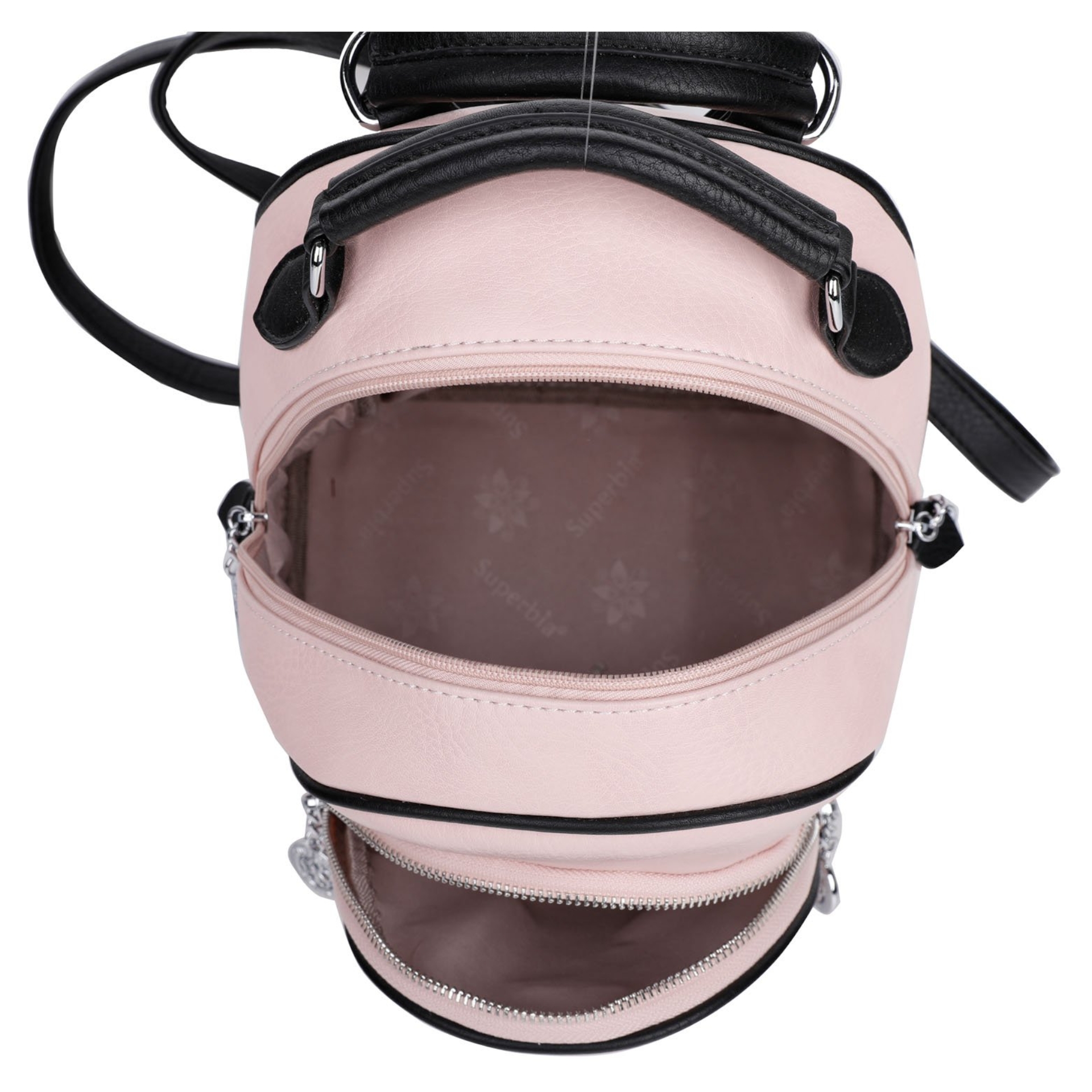 Grey Faux Leather Rucksack - Image 3
