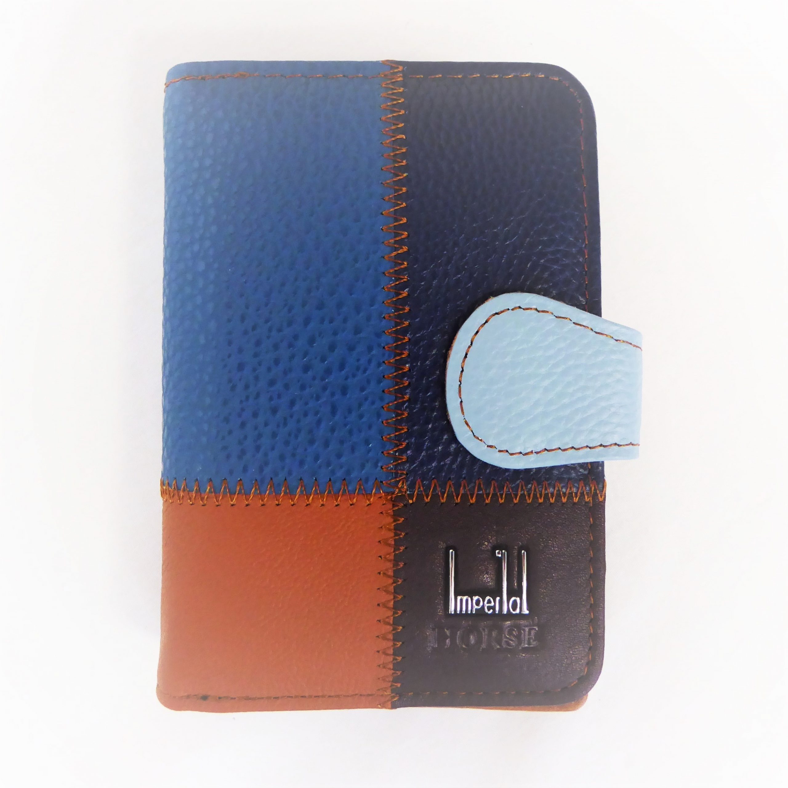 Grained Leather Mosaic Purse