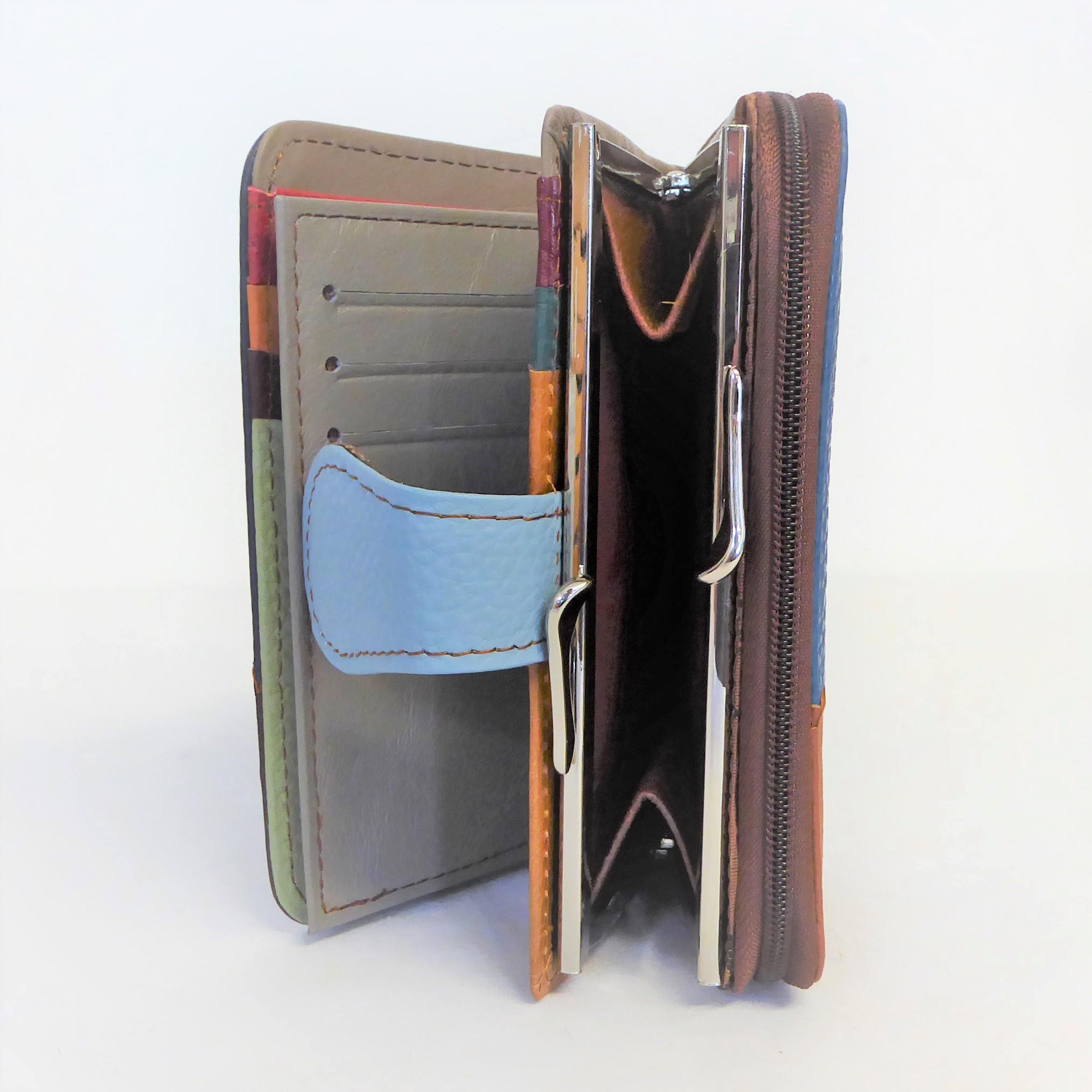 Grained Leather Mosaic Purse - Image 5