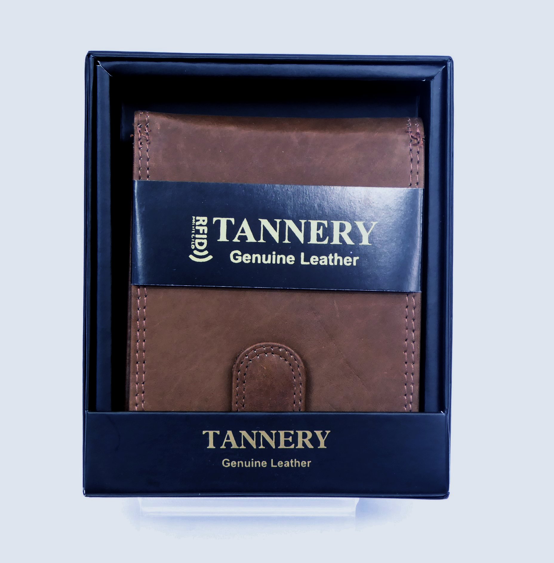 Brown Leather RFID Wallet S-13