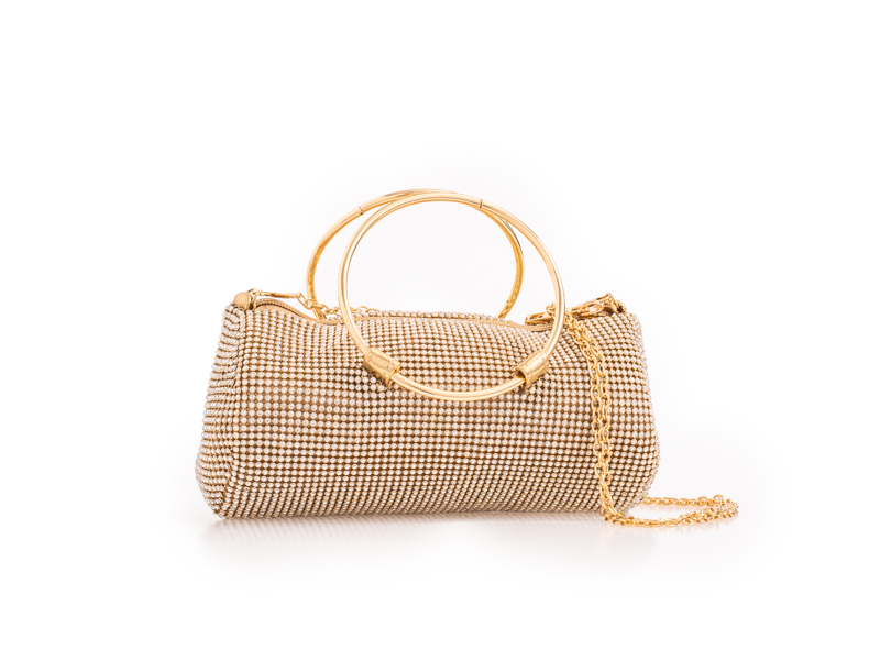 Gold Diamante Clutch Bag - Image 2