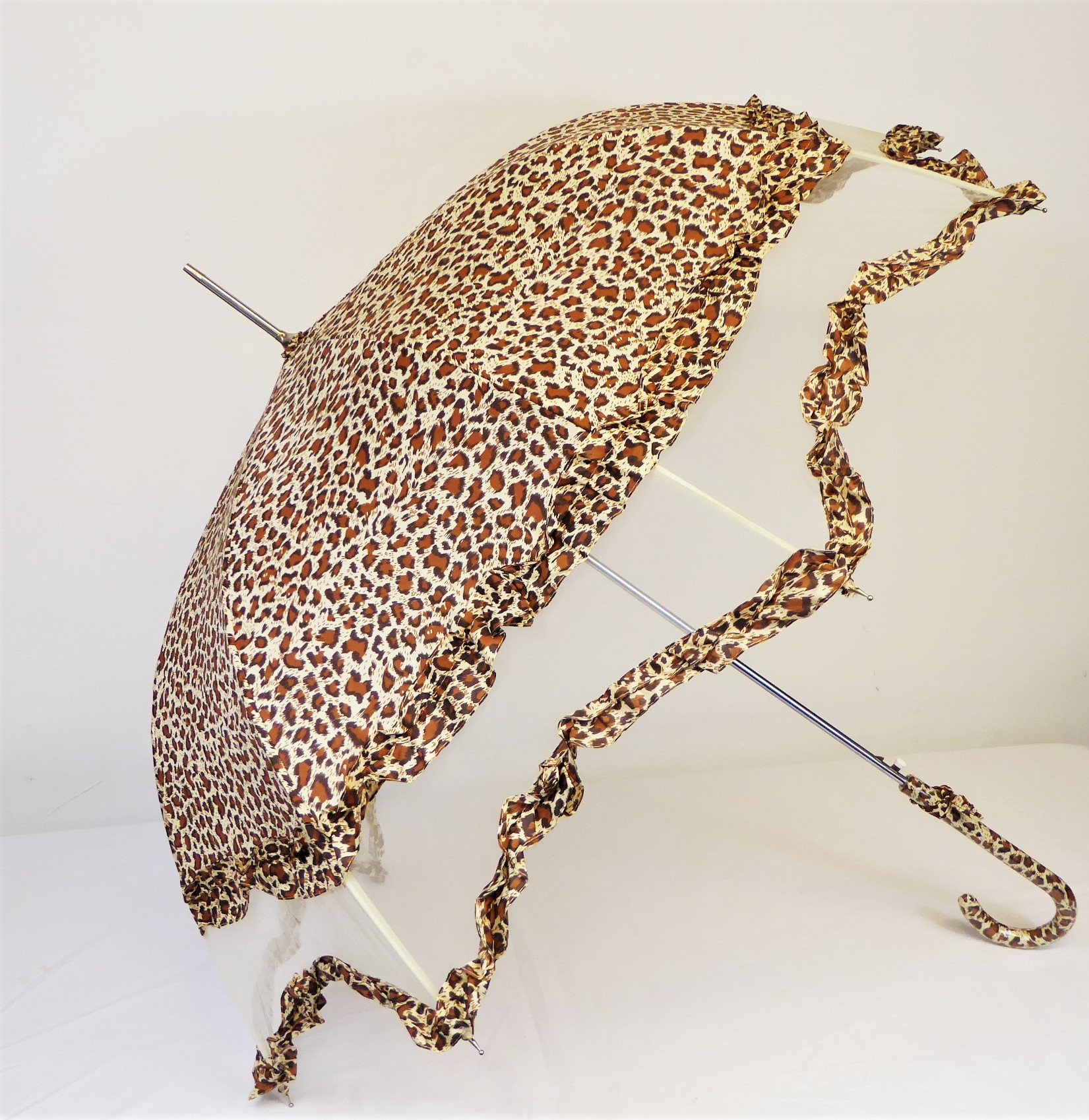 Brown White Leopard Brolly