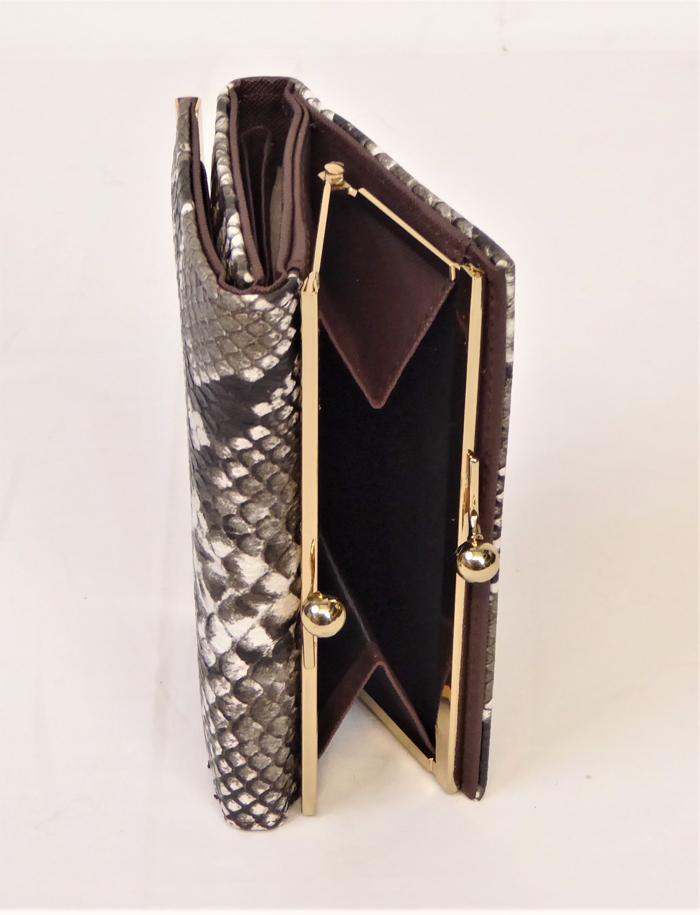 Grey Snakeskin Fashion Purse - Image 5