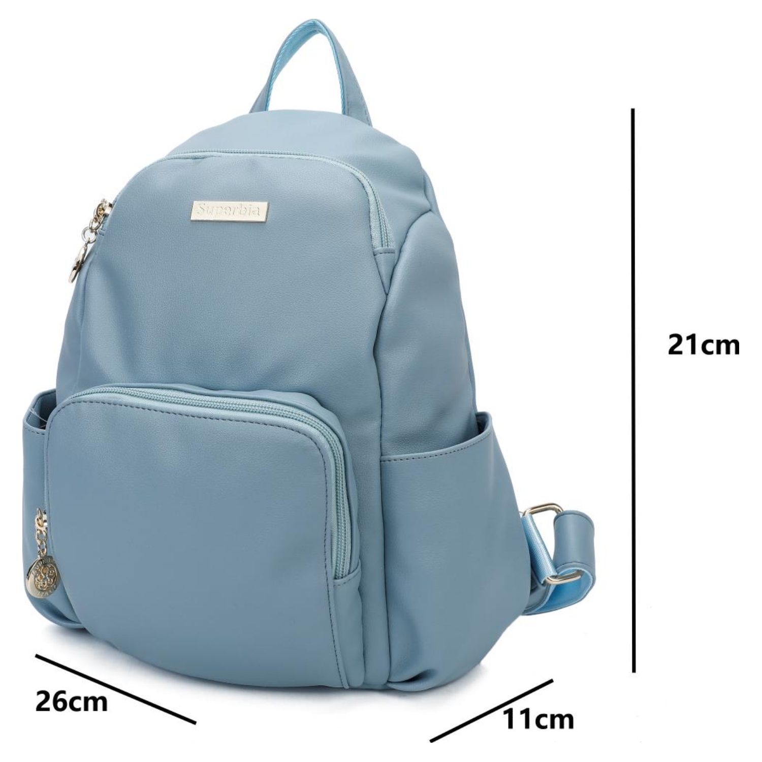 Faux Leather Anti-theft Backpack - Image 3