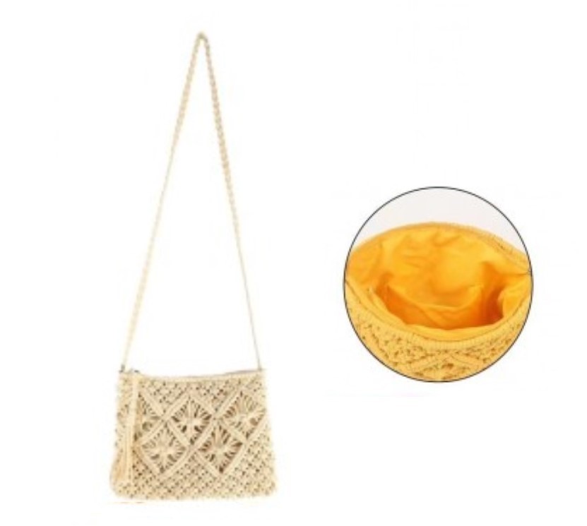 Cotton Crochet Clutch Bag - Image 6