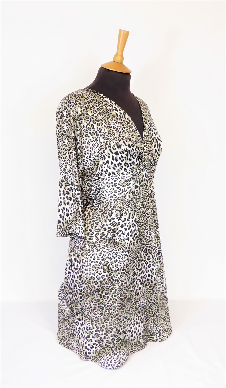 Brown Animal Print Dress - Image 10