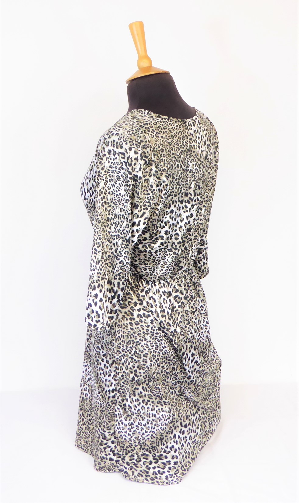 Brown Animal Print Dress - Image 9
