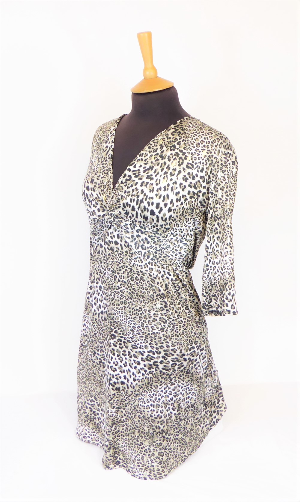 Brown Animal Print Dress - Image 8