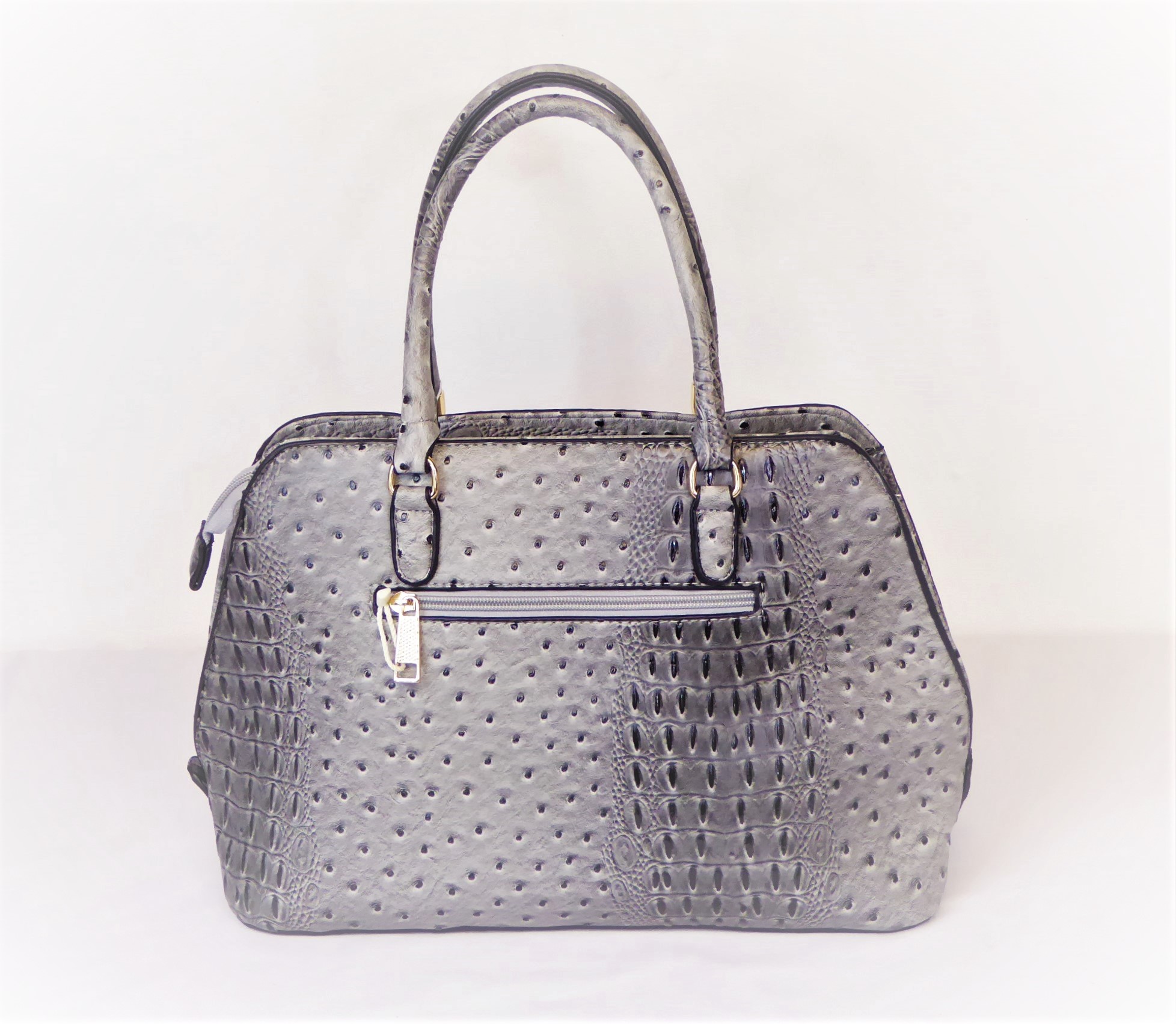 Grey Mock Crock Handbag - Image 4
