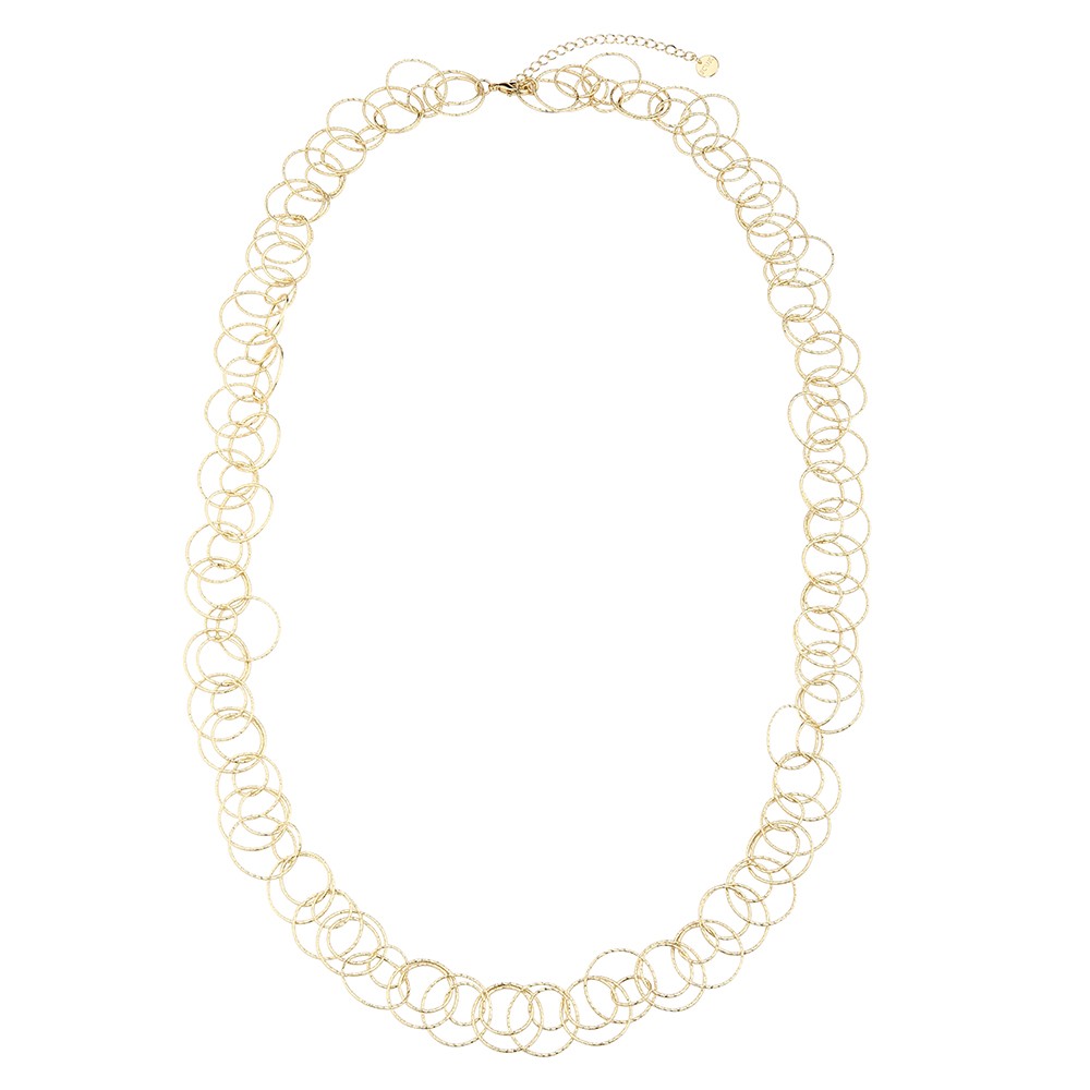 Linked Circles and Circles Necklace
