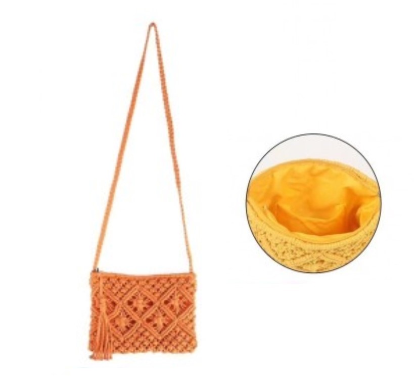 Cotton Crochet Clutch Bag - Image 14