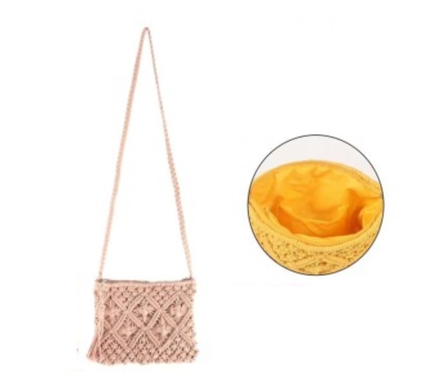 Cotton Crochet Clutch Bag - Image 15