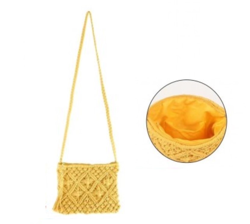 Cotton Crochet Clutch Bag - Image 16