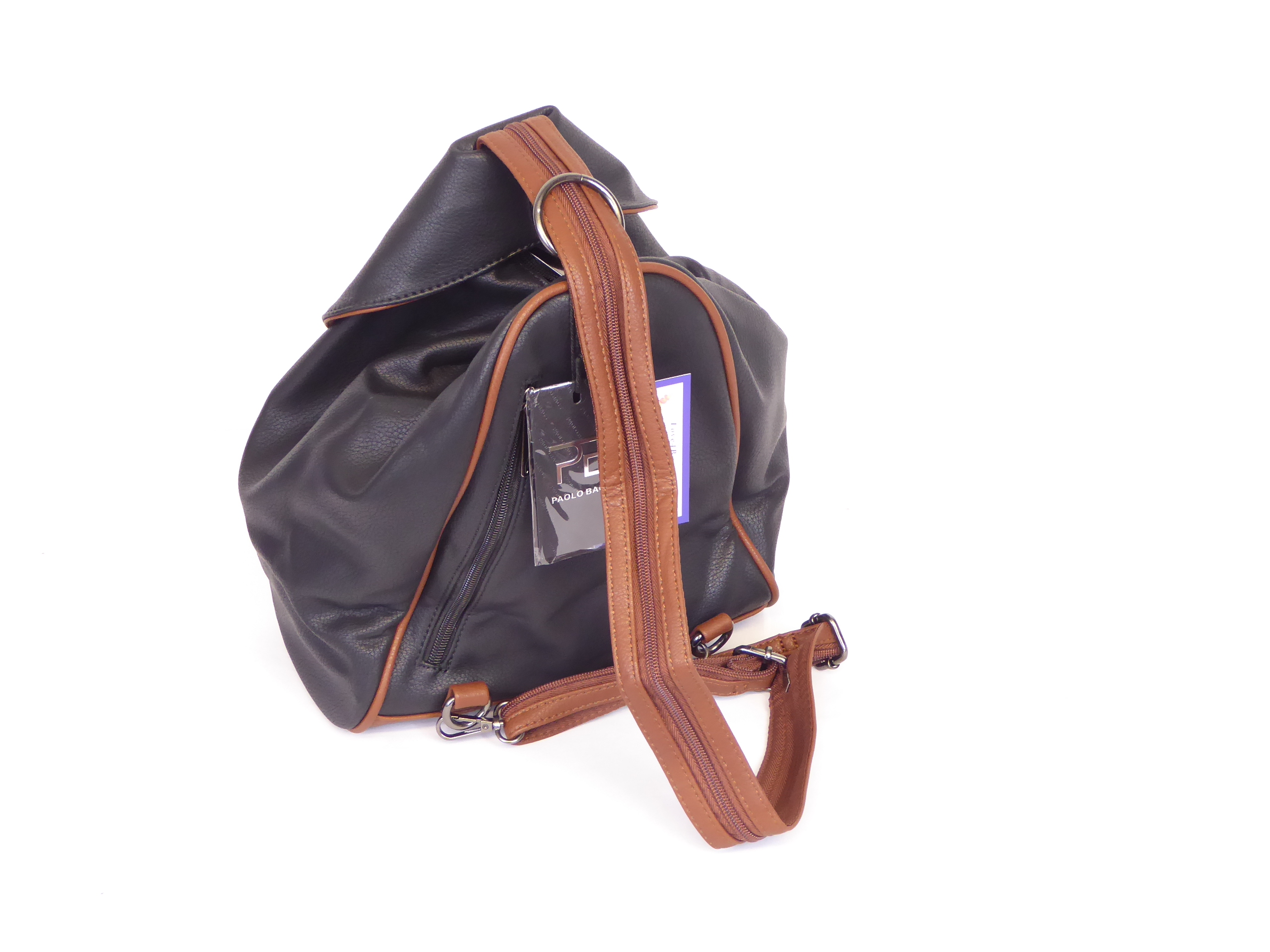 Black and Brown Rucksack - Image 3