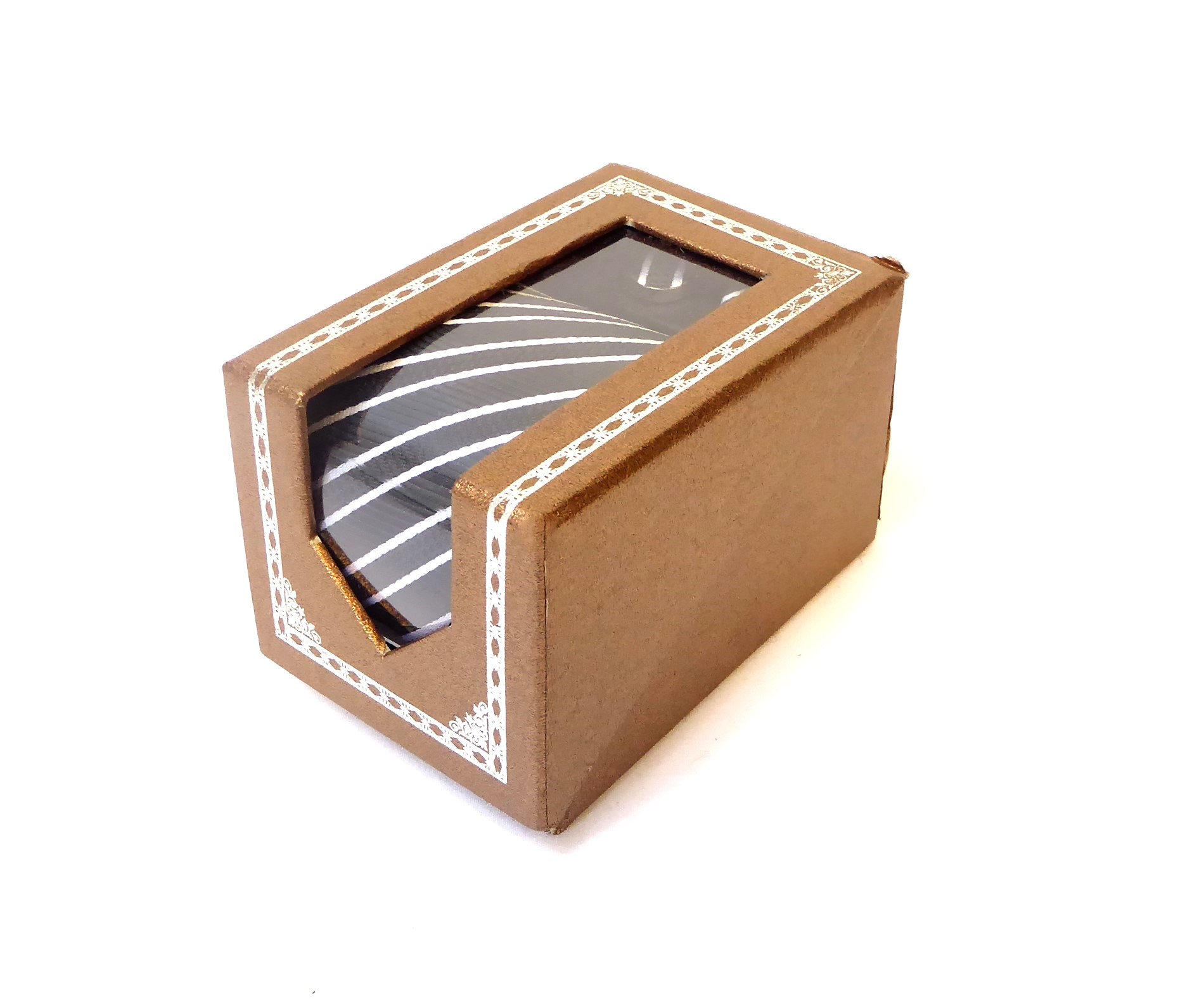 Black and Silver Stripe Tie Set - Image 3