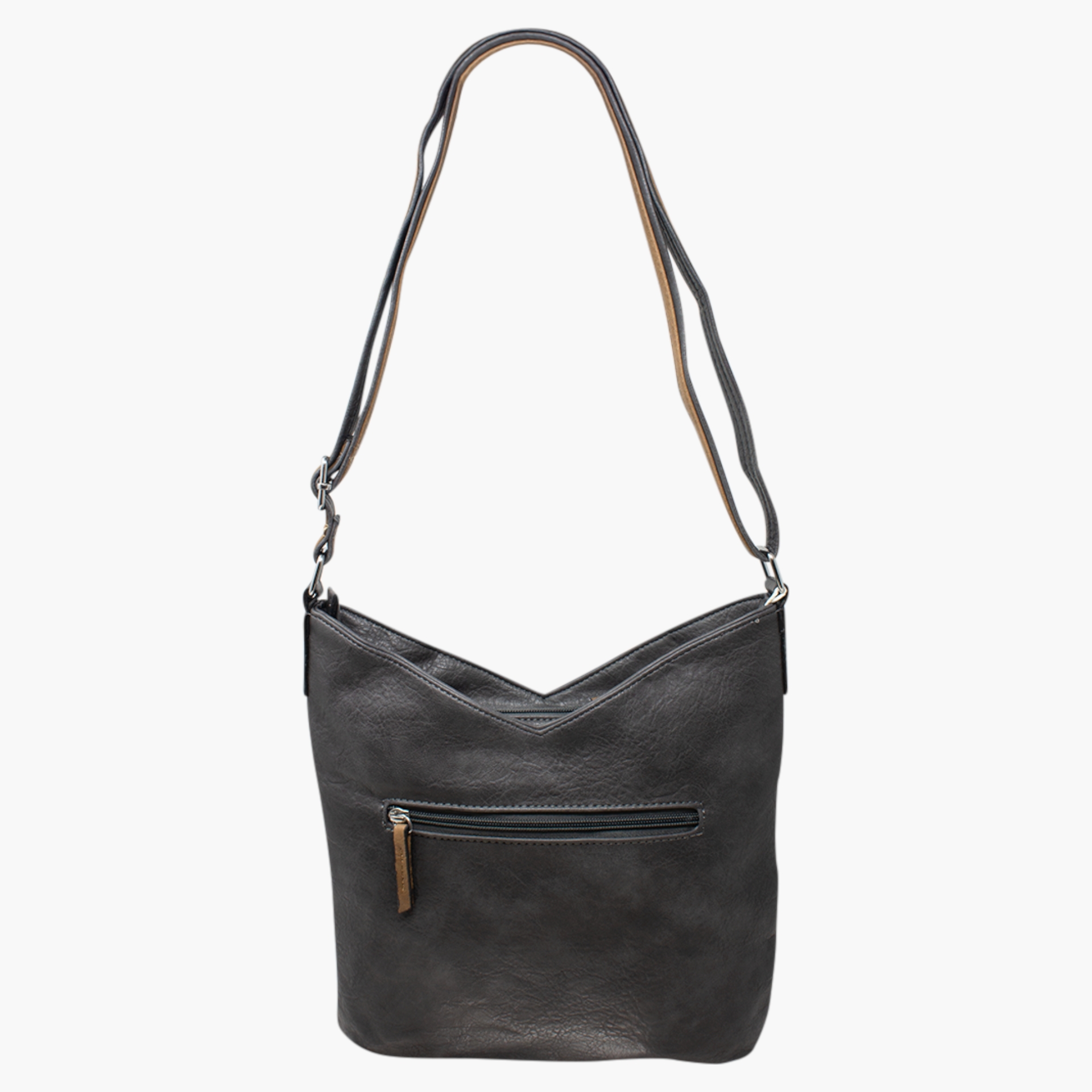 Grey Two Tone Shoulder Bag - Image 3
