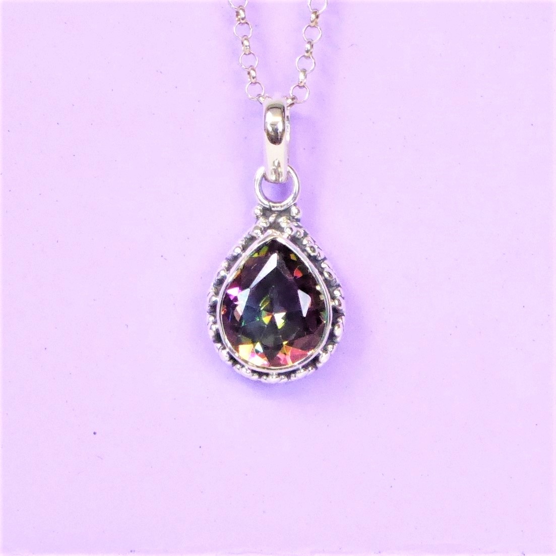925 Silver Mystic Topaz Bracelet - Image 2