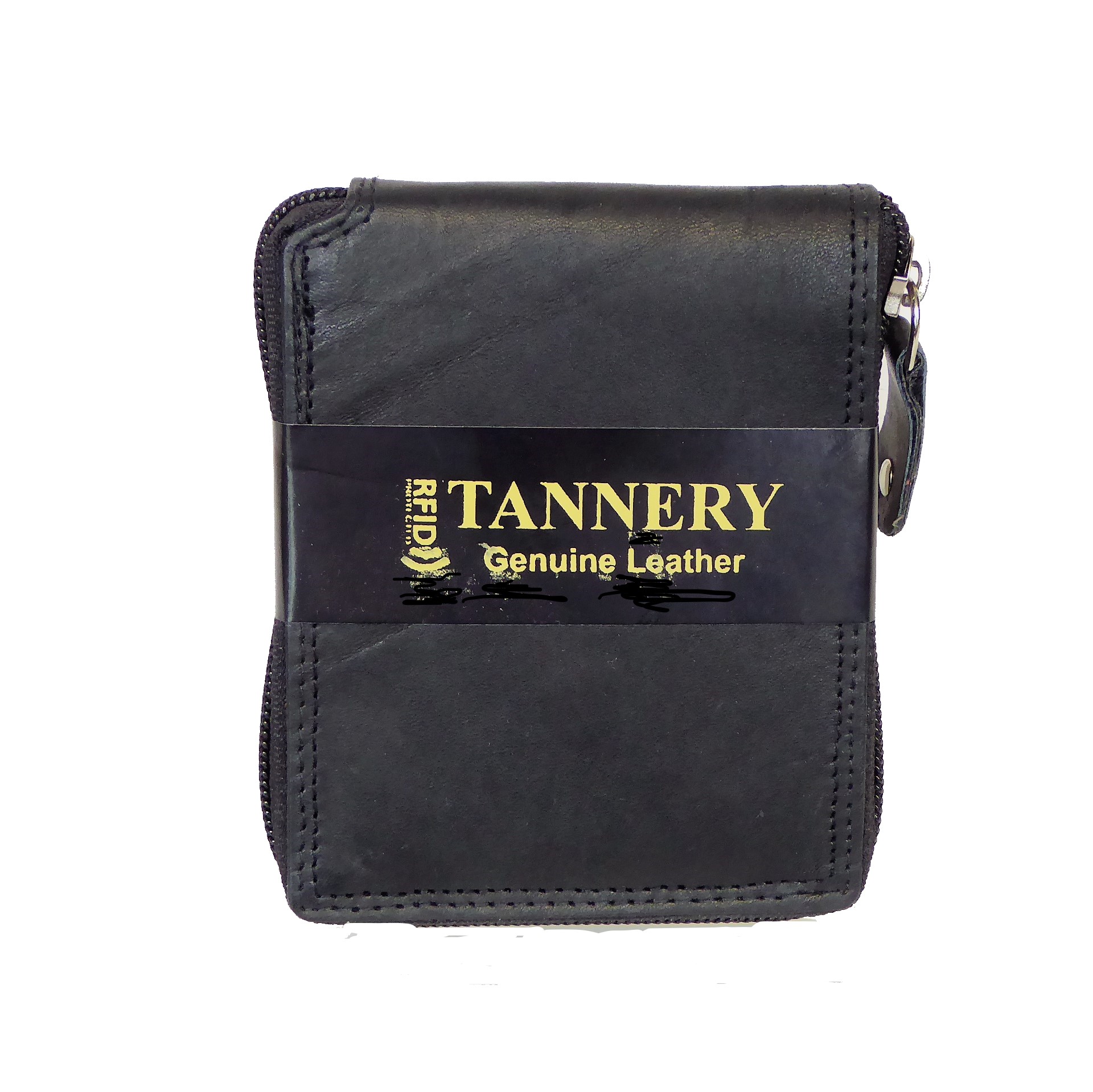 Black Leather RFID Wallet - Image 3