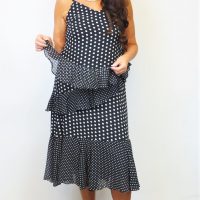 Black Polka Dot Floaty Dress