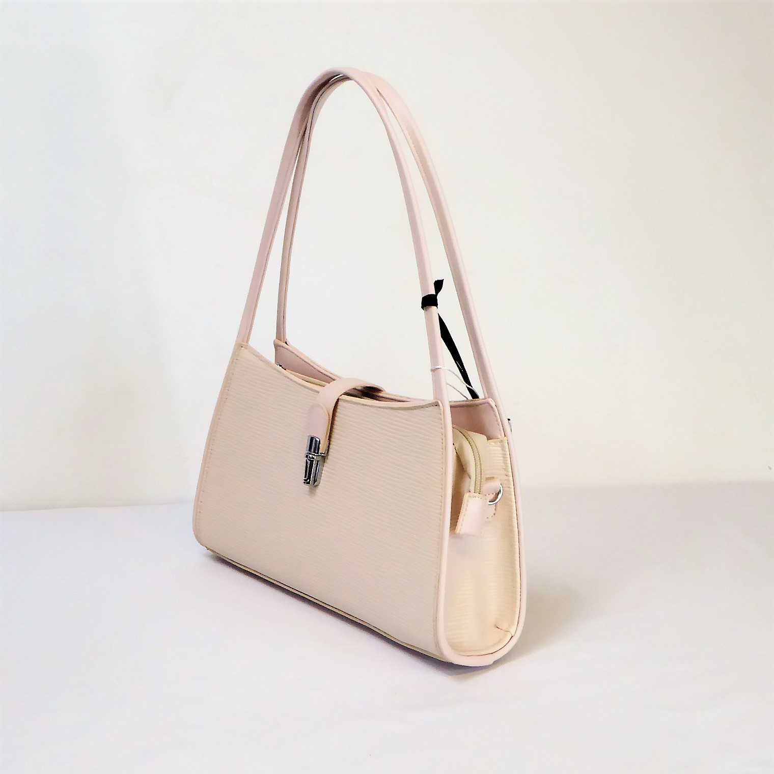 Beige Vintage Style Handbag - Image 4