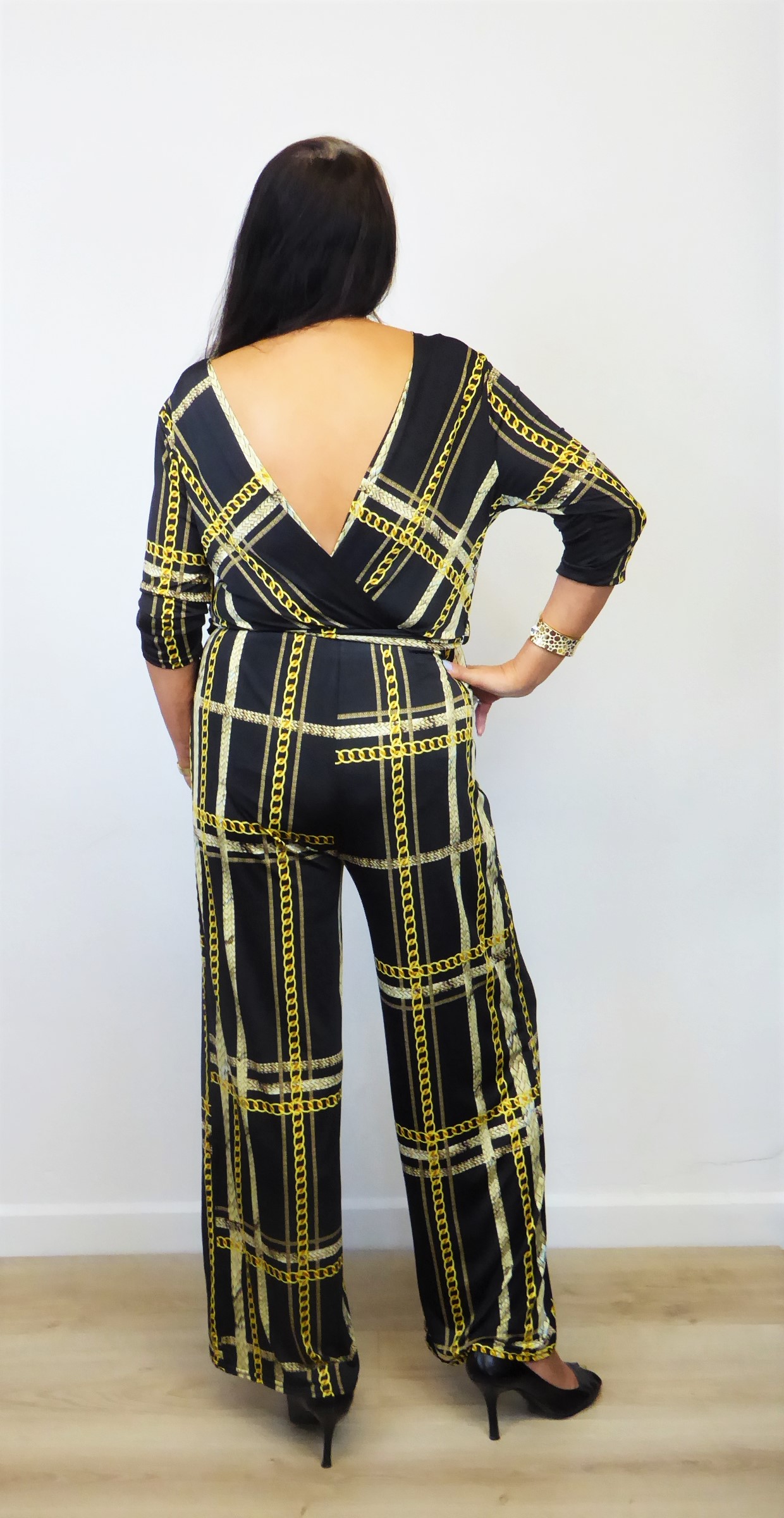 Black and Gold Jumpsuit - Image 2
