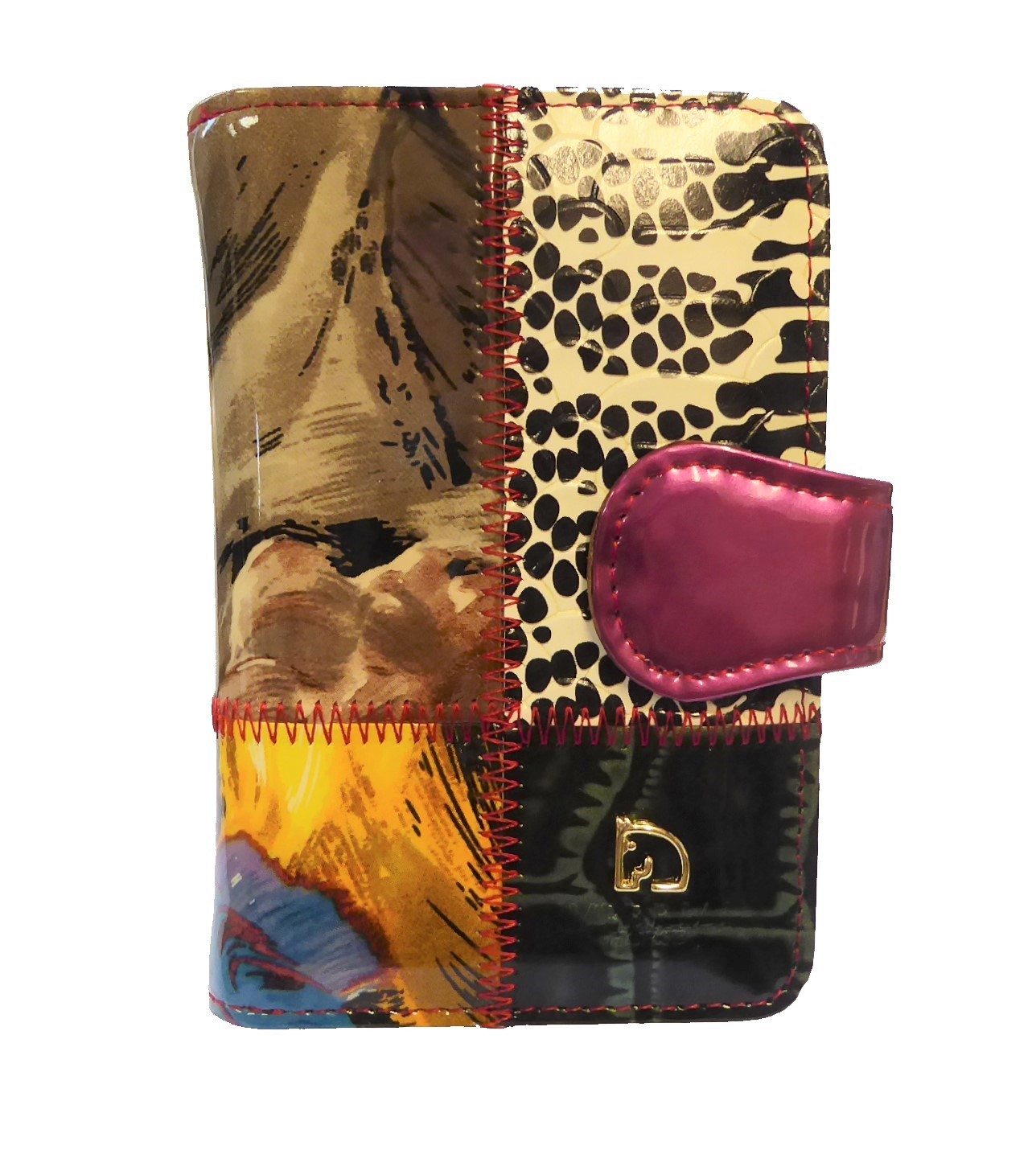 Patent Leather Mosaic Purses