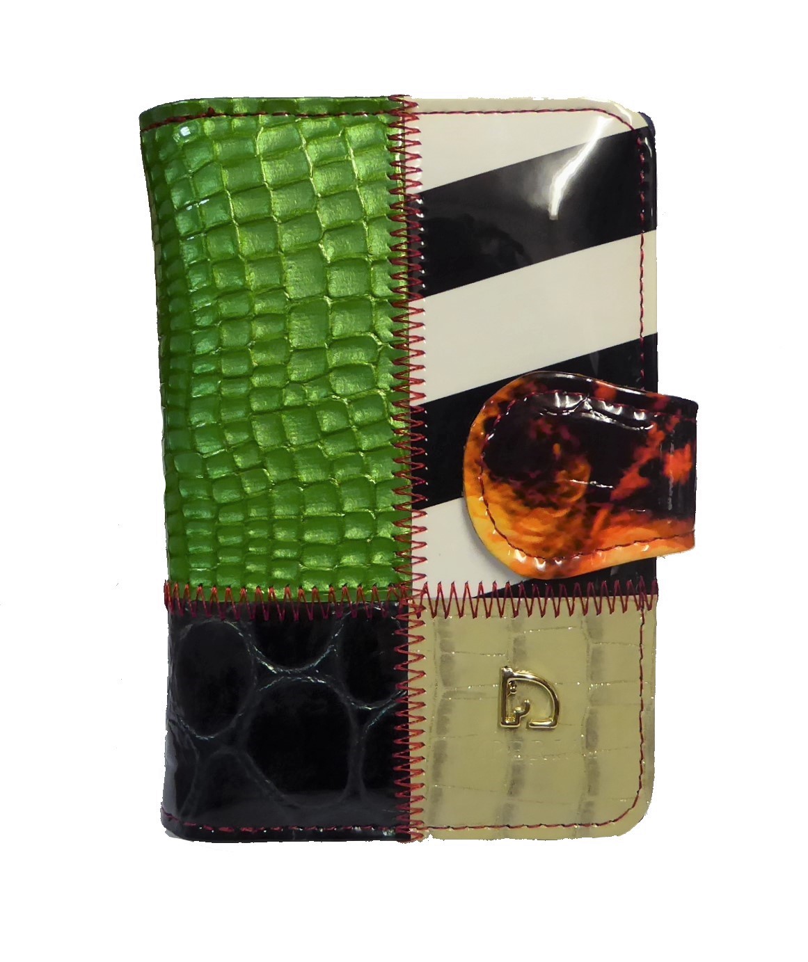 Patent Leather Mosaic Purse