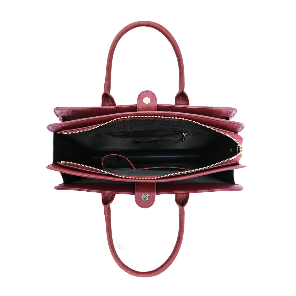 LYDC Wine Red Briefcase - Image 5