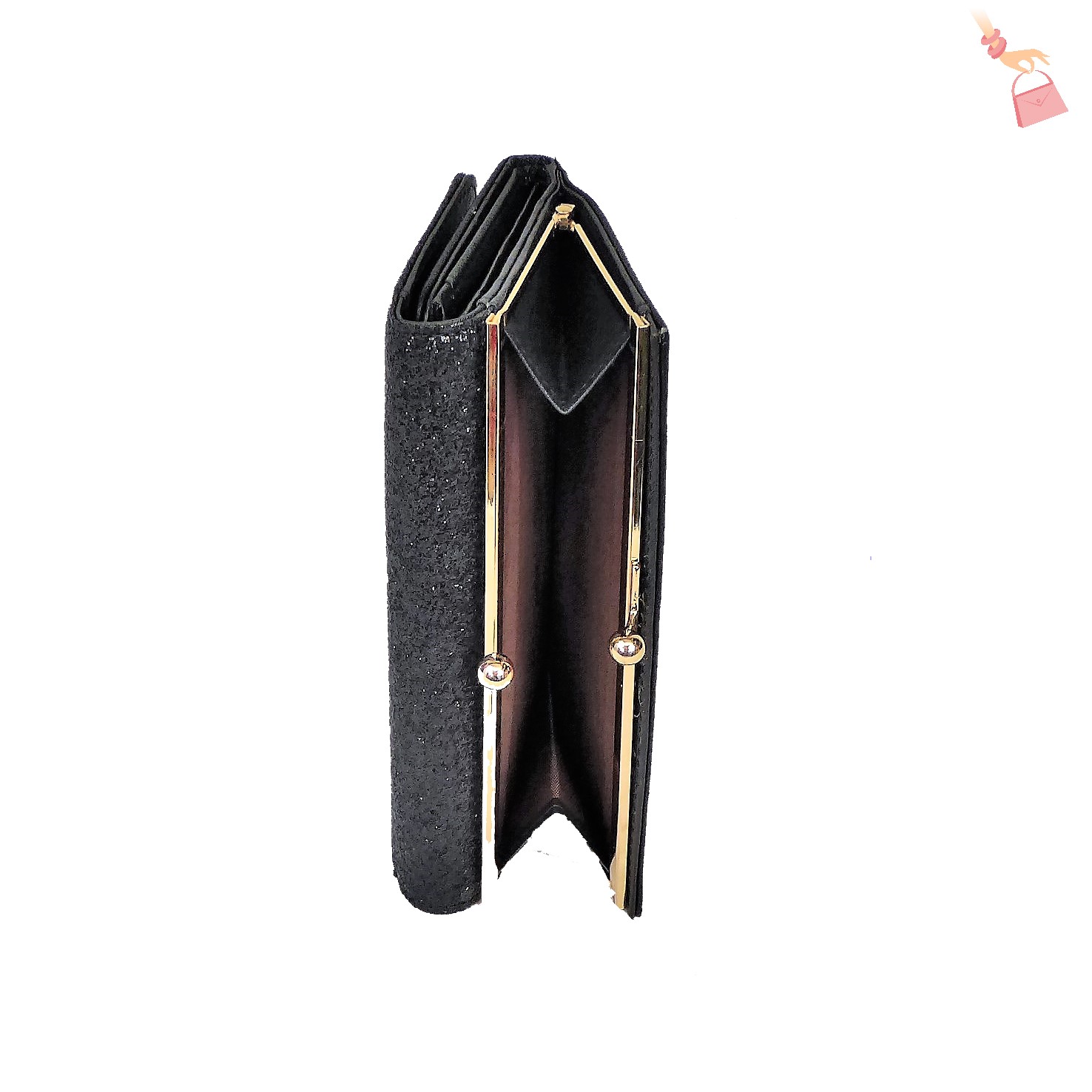 Black Glitter Fashion Purse - Image 2
