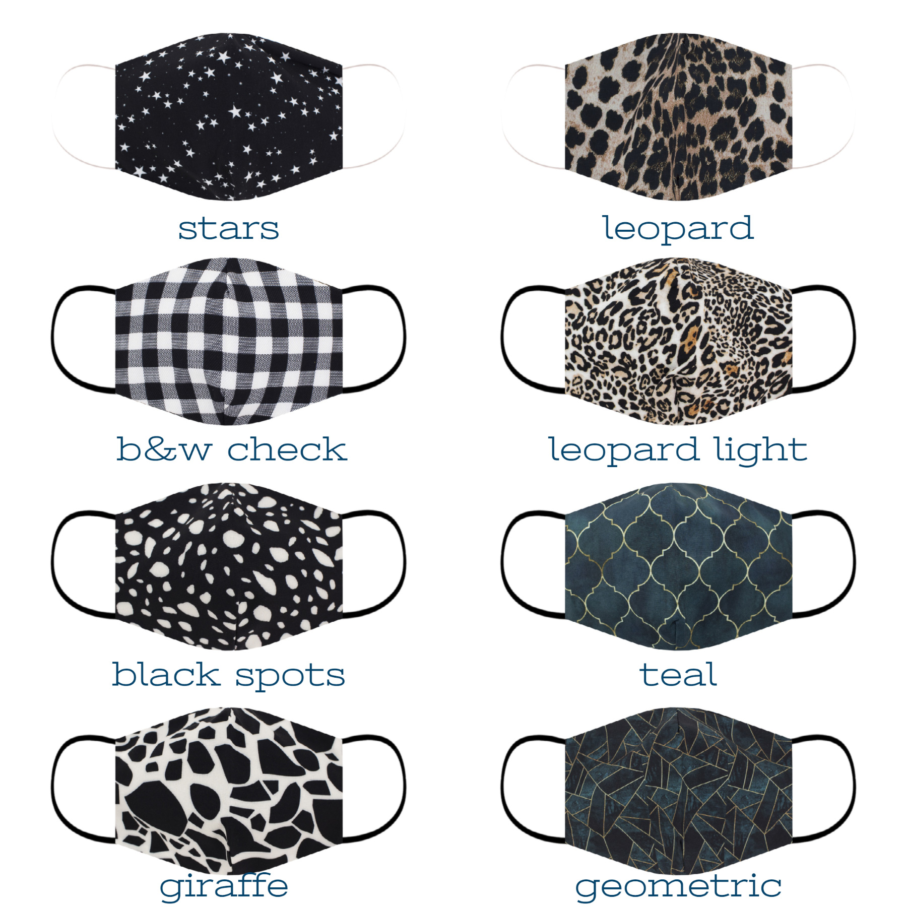 Animal Cotton Face Masks