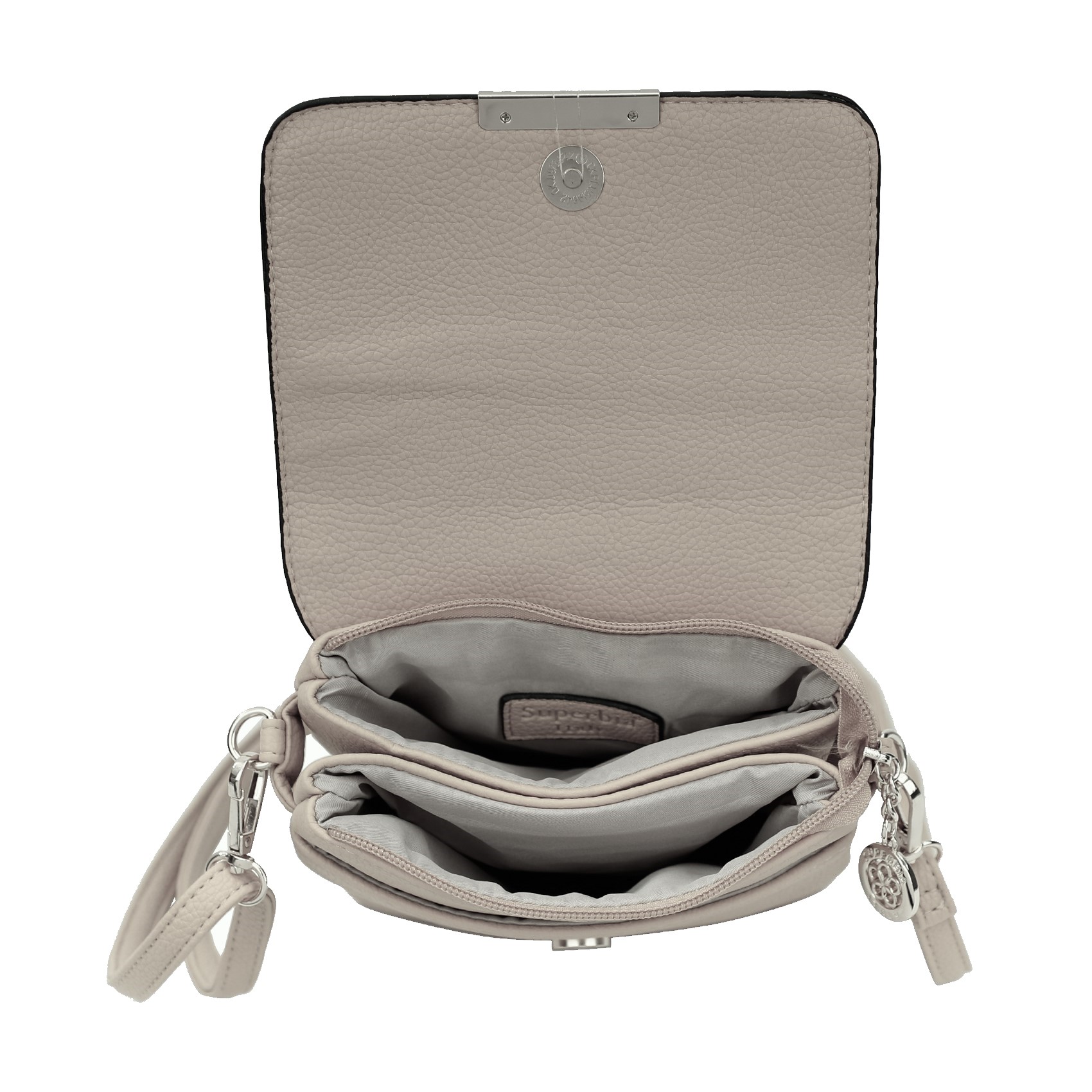 Grey Studded Shoulder Bag - Image 5