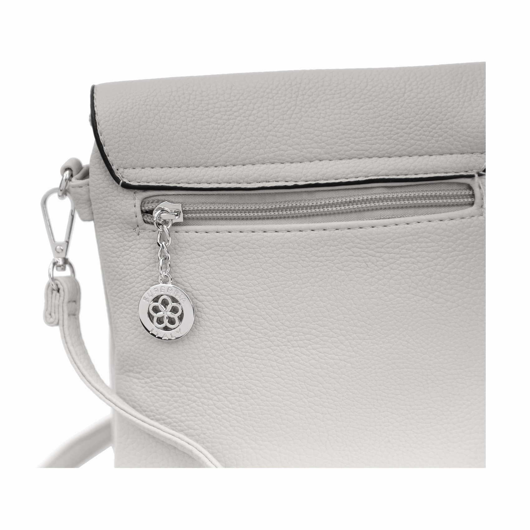 Grey Studded Shoulder Bag - Image 3