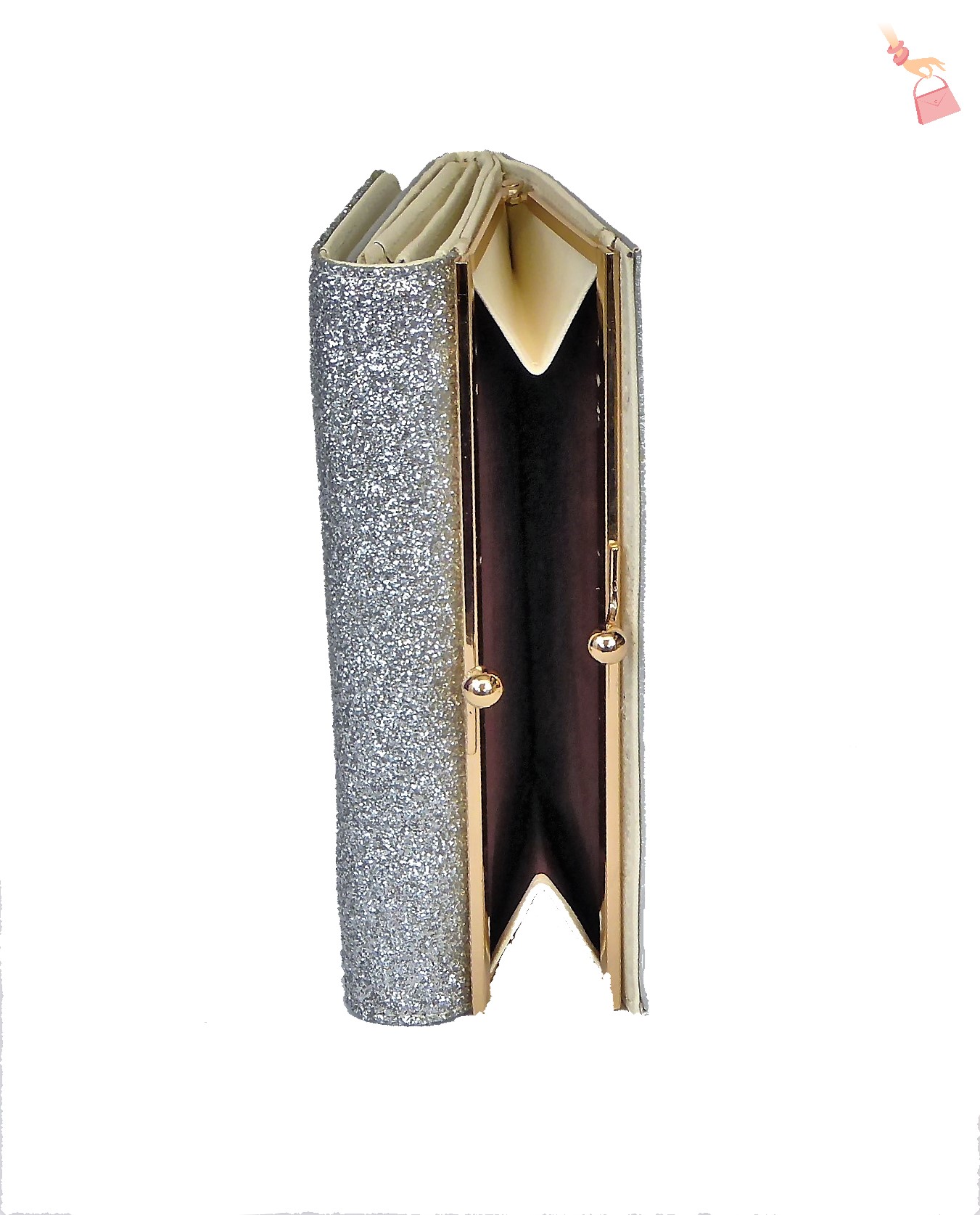 Silver Glitter Fashion Purse - Image 4